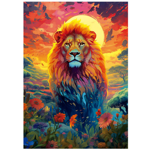 MIRADA MAJESTUOSA DEL LEON