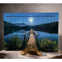 PUZZLE DE MADERA 96 PIEZAS CON MARCO
