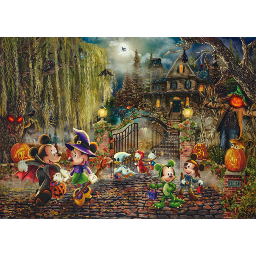 THOMAS KINKADE - DISNEY MICKEY&MINNIE  - HALLOWEEN - SCHMIDT