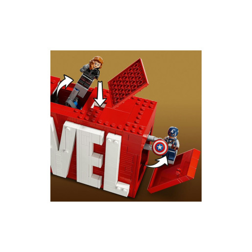 LEGO MARVEL LOGOTIPO Y MINIFIGURAS