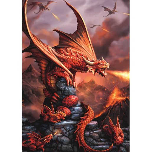 1000 - ANNE STOKES - DRAGON DE FUEGO- TREFL