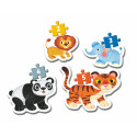 MI PRIMER PUZZLE 3-6-9-12 ANIMALES DE LA SELVA