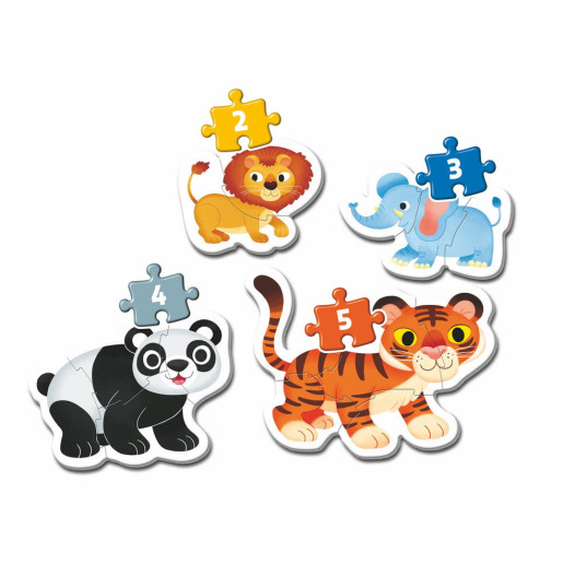 MI PRIMER PUZZLE 3-6-9-12 ANIMALES DE LA SELVA