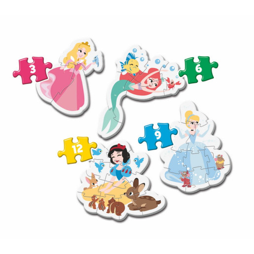 MI PRIMER PUZZLE 3-6-9-12 PRINCESAS DISNEY