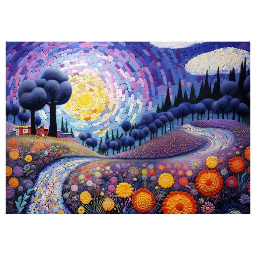 MOSAICO EN LAVANDA- TRAVEL PUZZLES