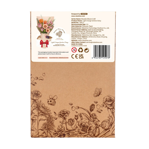 GERBERA NARANJA CLARO - ROKR