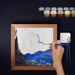 NOCHE ESTRELLADA - PINTURA EN 3D