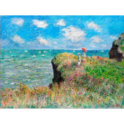 200 - PASEO POR LOS ACANTILADOS DE POURVILLE - CLAUDE MONET  SPUZZLES