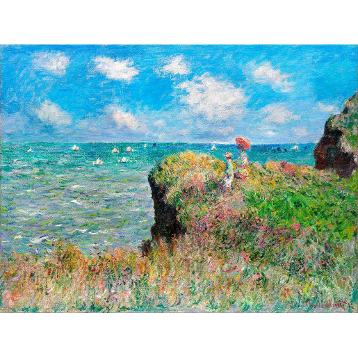200 - PASEO POR LOS ACANTILADOS DE POURVILLE - CLAUDE MONET  SPUZZLES