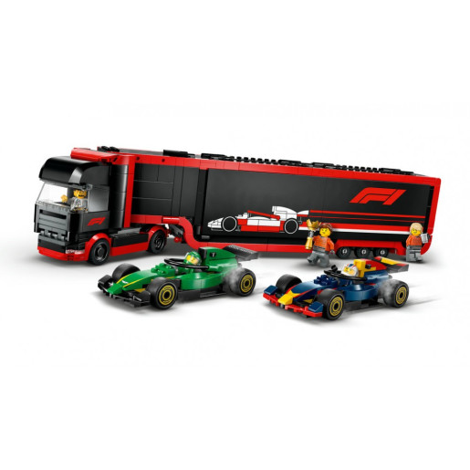 LEGO CITY F1 CAMION DE F1 CON COCHES DE F1-RB20 Y AMR24