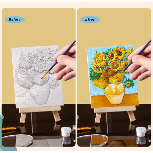 GIRASOLES - PINTURA EN 3D