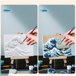 LA GRAN OLA DE KANAGAWA - PINTURA EN 3D