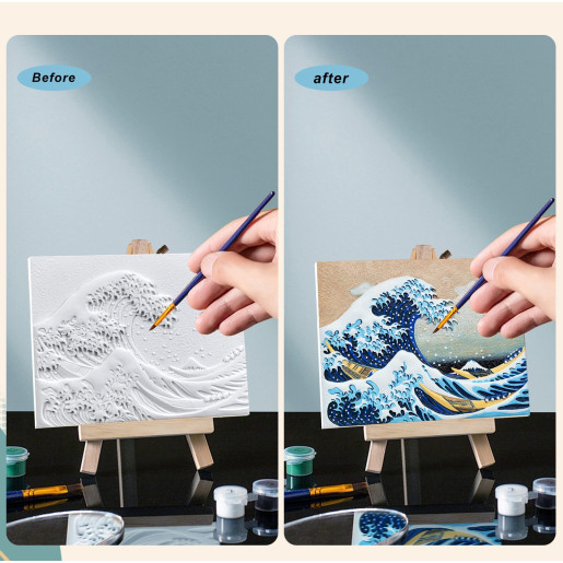 LA GRAN OLA DE KANAGAWA - PINTURA EN 3D