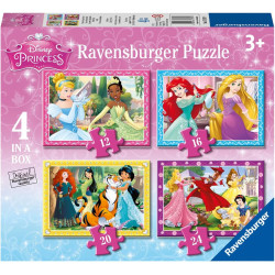 4 IN A BOX - DISNEY PRINCES - RAVENSBURGER