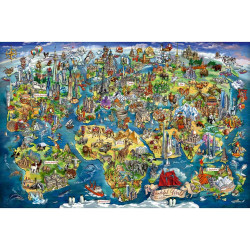 5000 - MAPA DEL MUNDO ILUSTRADO- RAVENSBURGER