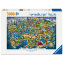 5000 - MAPA DEL MUNDO ILUSTRADO- RAVENSBURGER
