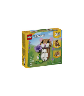 LEGO 3 EN 1 - LINDO HAMSTER CON FLOR