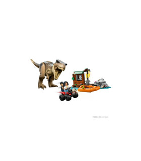 Lego Jurassic World - Huida por el rio y T.Rex a la caza
