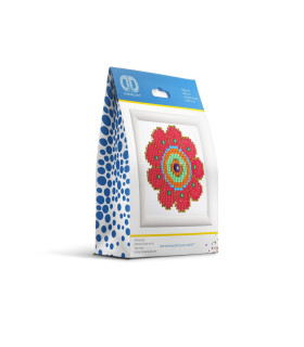 Flower Power Dd Kit With Frame - Diamond Dotz - Madnesstoys