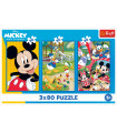 3 Puzzles - The Mickey Mouse Team  3X80