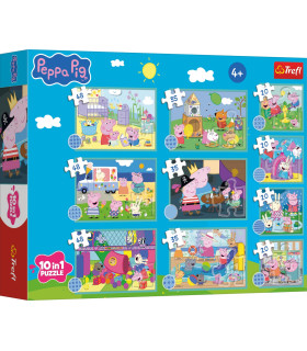10 en 1 - El divertido mundo de Peppa  - TREFL