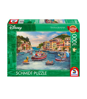 1000 - Thomas Kinkade - Mickey y Minnie en Italia - SCHMIDT