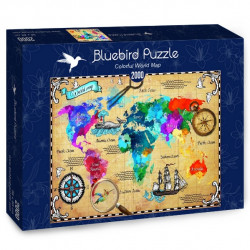 COLORFUL WORLD MAP