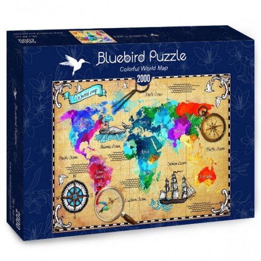 COLORFUL WORLD MAP