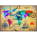 COLORFUL WORLD MAP